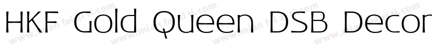HKF Gold Queen DSB Decorative字体转换
